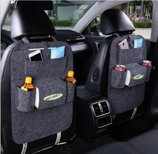2 Pcs Set Car Back Seat Hanging Storage Bag with Multiple Pockets এর ছবি