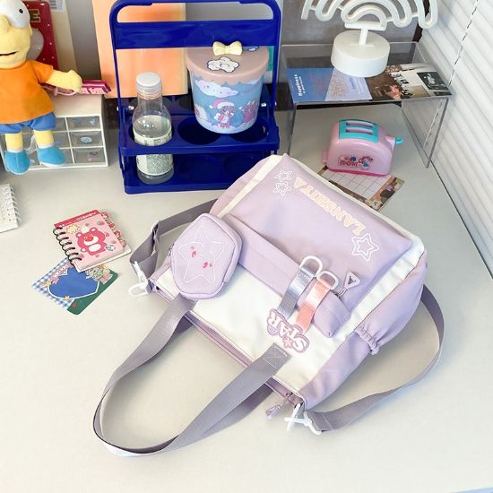 Korean Style Star Charm Shoulder Tote Bag এর ছবি