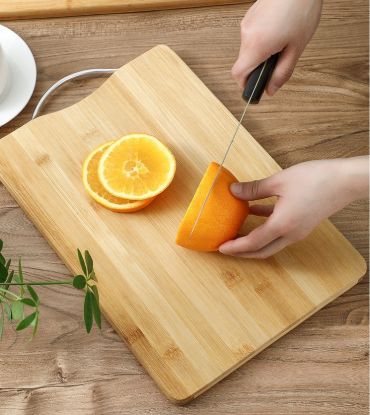 Bamboo Cutting And Chopping Board With Handle এর ছবি
