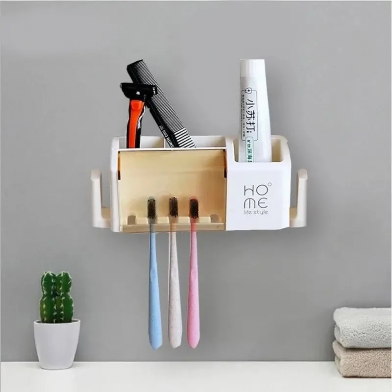 Automatic Toothpaste Dispenser Toothbrush Holder
