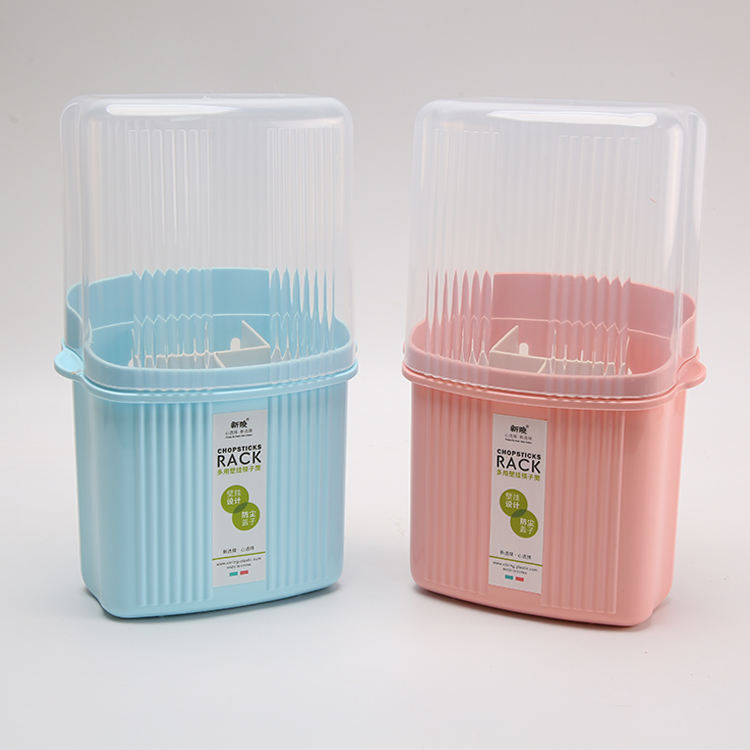 Compact Kitchen Utensil Storage Rack with Dustproof Lid