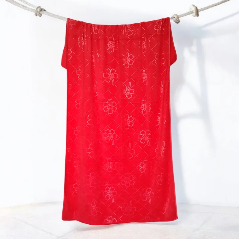 Sunflower Embossed Absorbent Bathing Towel