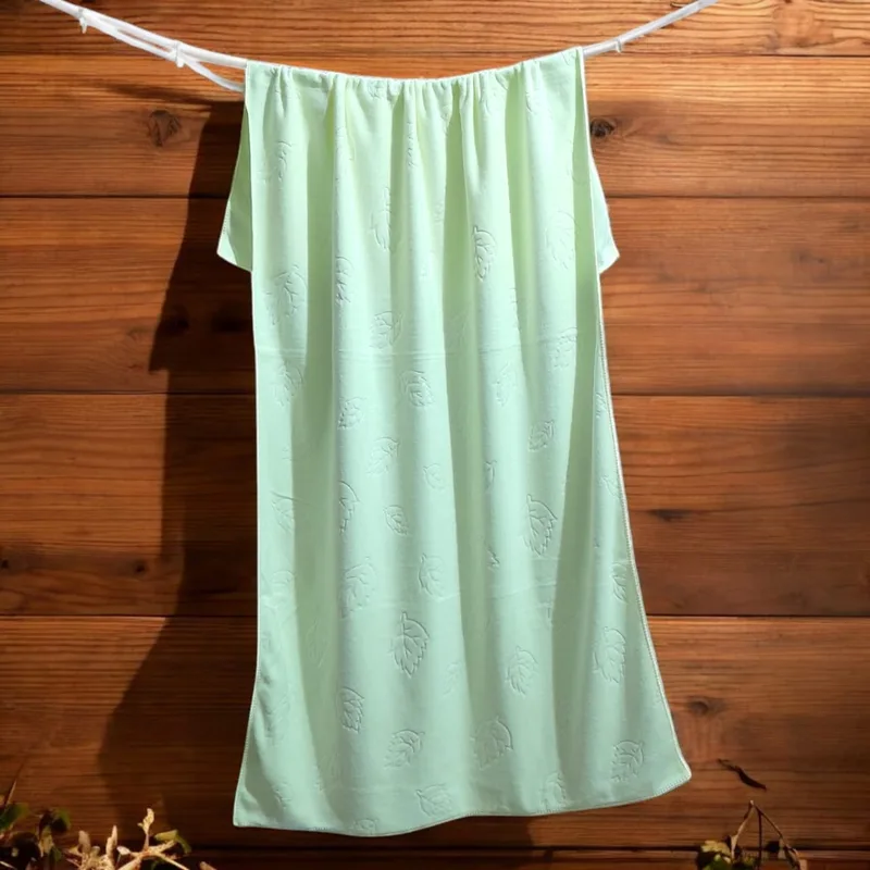Leaf Embossed Absorbent Bathing Towel