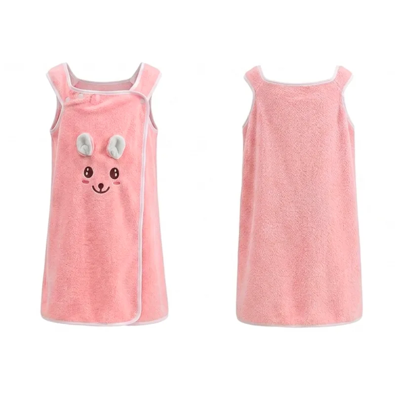 Kids Wearable Cute Bath Towel