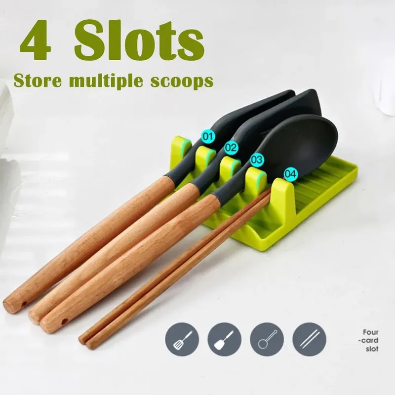 Plastic Spoon Holder Kitchen Organizer for Frok Spatula