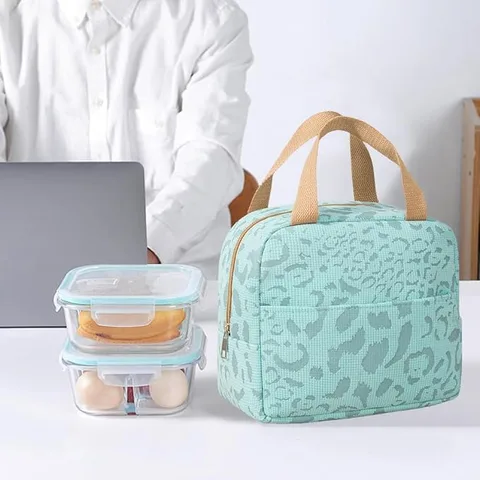 Leopard Print Insulated Lunch Bag
