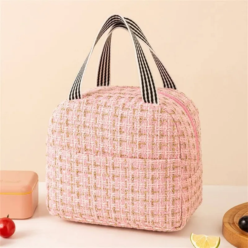 Tweed Insulated Lunch Bag